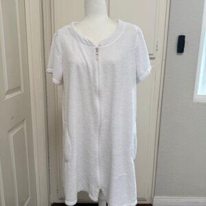 Miss Elaine Relax Womens White Terry Robe Pockets Larghe Housecoat